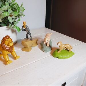 Lion King McDonald's Happy Meal Toy Lot  Rafiki Simba Nola 90s 4 Piece Mini Lot